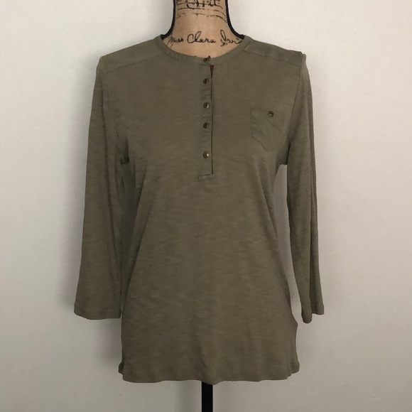 Lauren Ralph Lauren 3/4 Sleeve Pocket Shirt - Picture 11 of 11